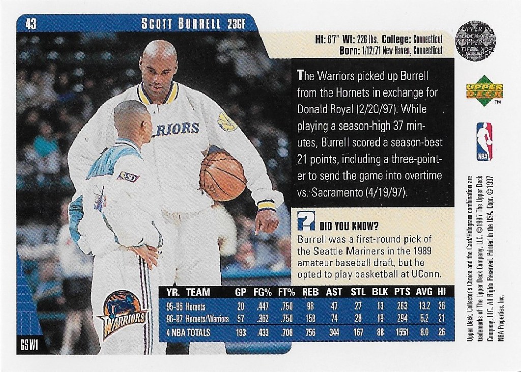 11 Year Old Me Is Smiling – Opening 1997-98 Collector’s Choice